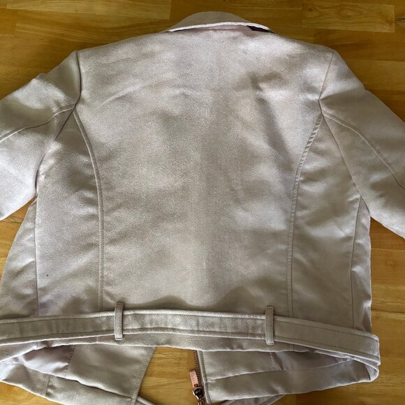 NWT! Lauren Conrad Runway Suede Jacket With RoseGold Hardware -- Sz 16 - Picture 2 of 6